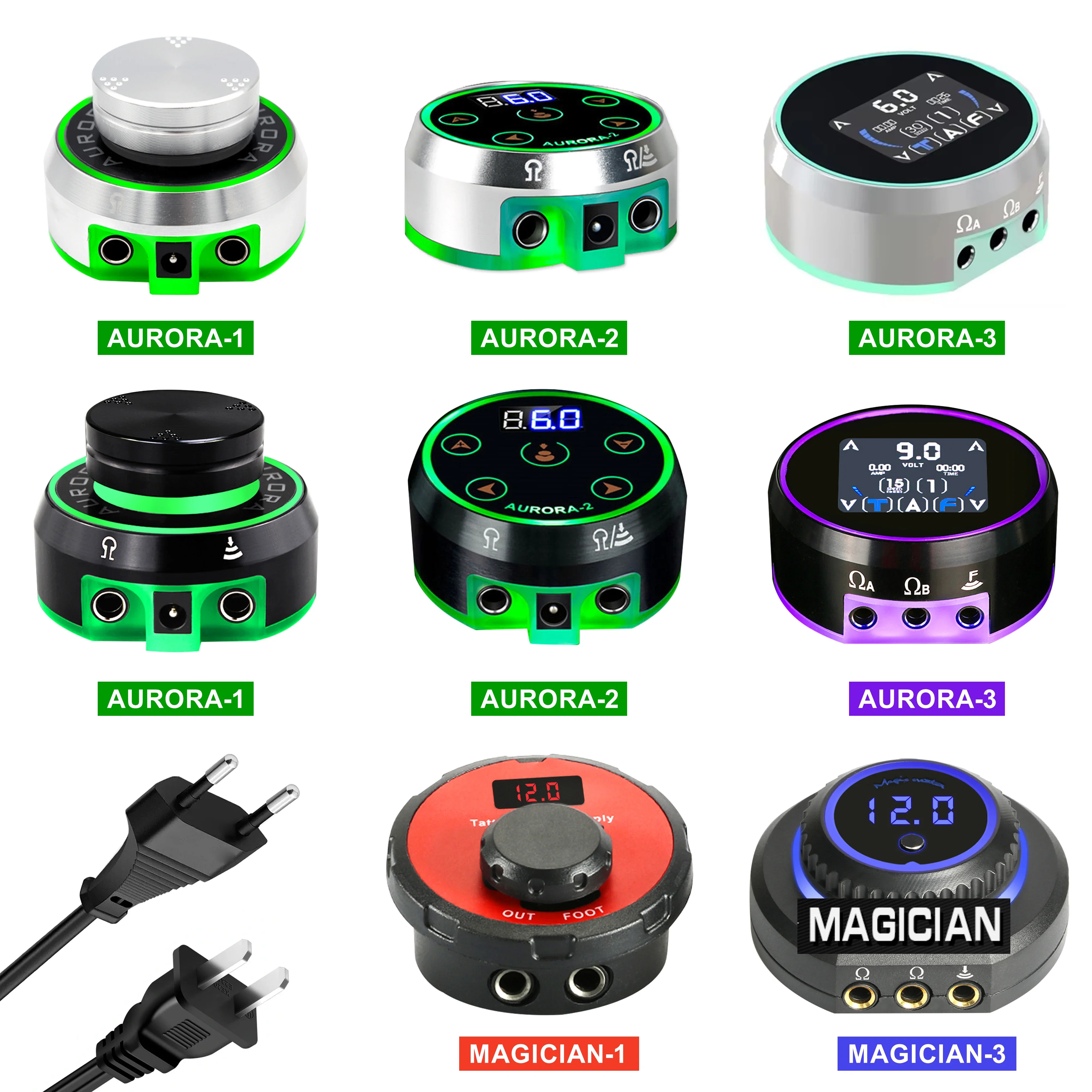 

Профессиональный блок питания для татуировки, 1 шт., подходит для тату-машин, ручек для татуировки, принадлежностей для татуировки, инструментов для перманентного макияжа