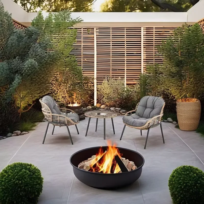 Modern PE Rattan Outdoor Garden Table Sofa Chair Set for Bedroom Bathroom Apartment Office Versatile Furniture Application