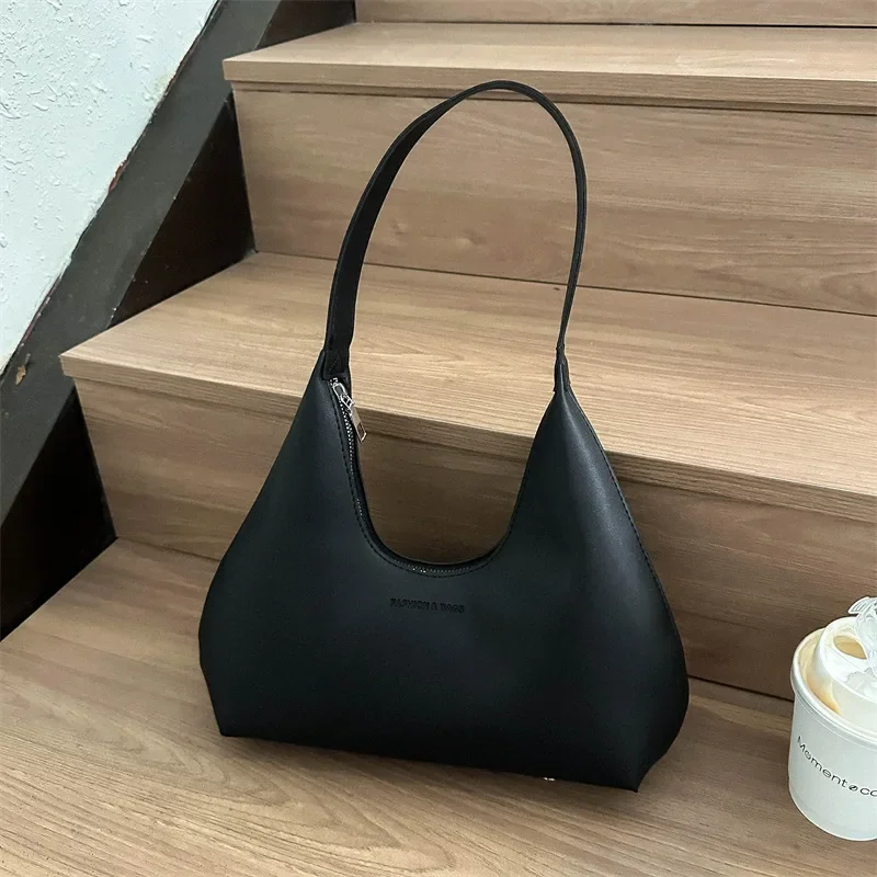 

2025 S/S French Crescent Bag - Multi-Way Vegan Leather Shoulder Purse & Baguette Crossbody for Women designer bag