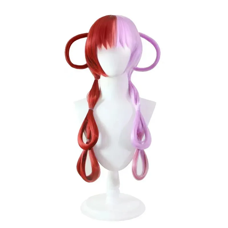 

onepiece Uttar Cosplay Wig Singing Girl Red Pink Hair Synthetic Long Wig Anime Coser Cute Girl High Quality Wig Daily Party