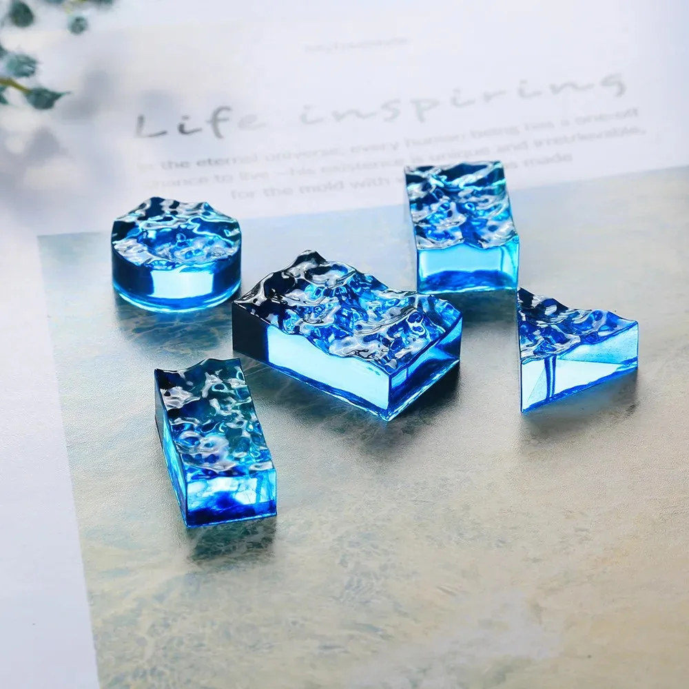 2026 Top Quality Sea Wave Resin Mold Water Ripple Pendant Epoxy Resin Silicone Mold Dried Flower Resin Casting Molds Kit Jewelry