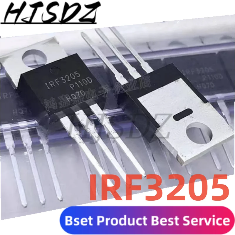 10 Piezas IRF3205 IRF3205PBF MOSFT 55V 98A 8mOhm 97.3nC a-220 Nuevo Original/New Imported Original