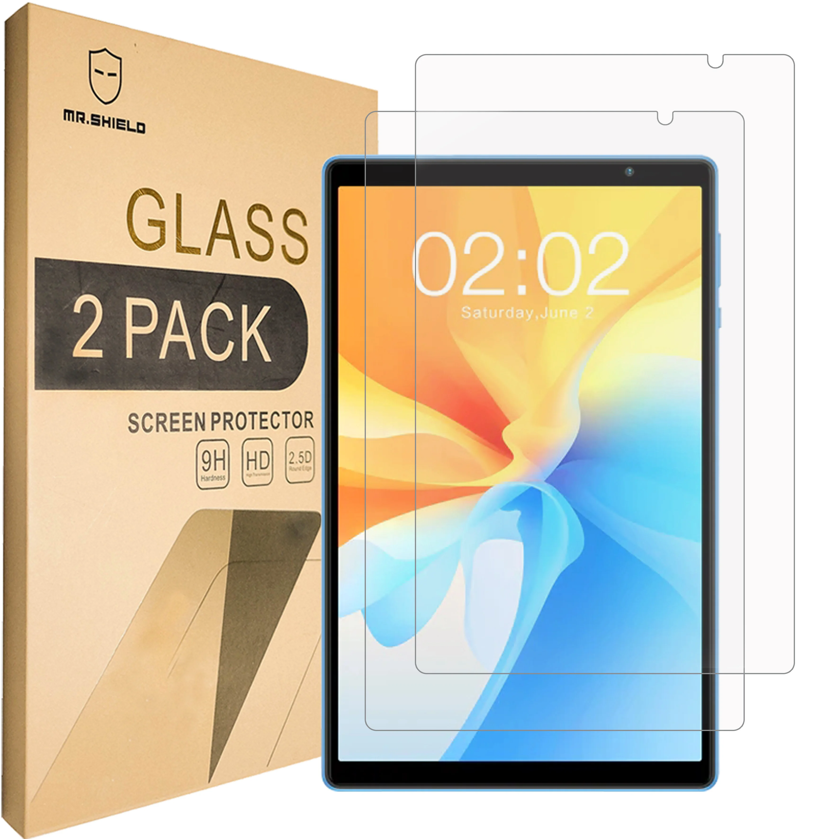 

Mr.Shield [2-PACK] Screen Protector For TECLAST P25T 2023 10.1 Inch Tablet [Tempered Glass] [Japan Glass with 9H Hardness]