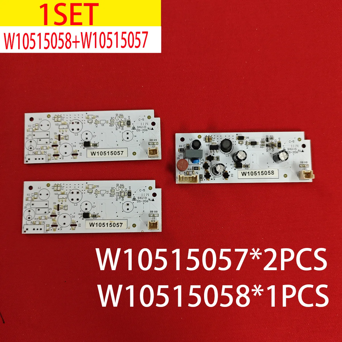 New 1set W10515057 /W10515058 Fridge LED Light for High-Quality LED Light Board Refrigerator