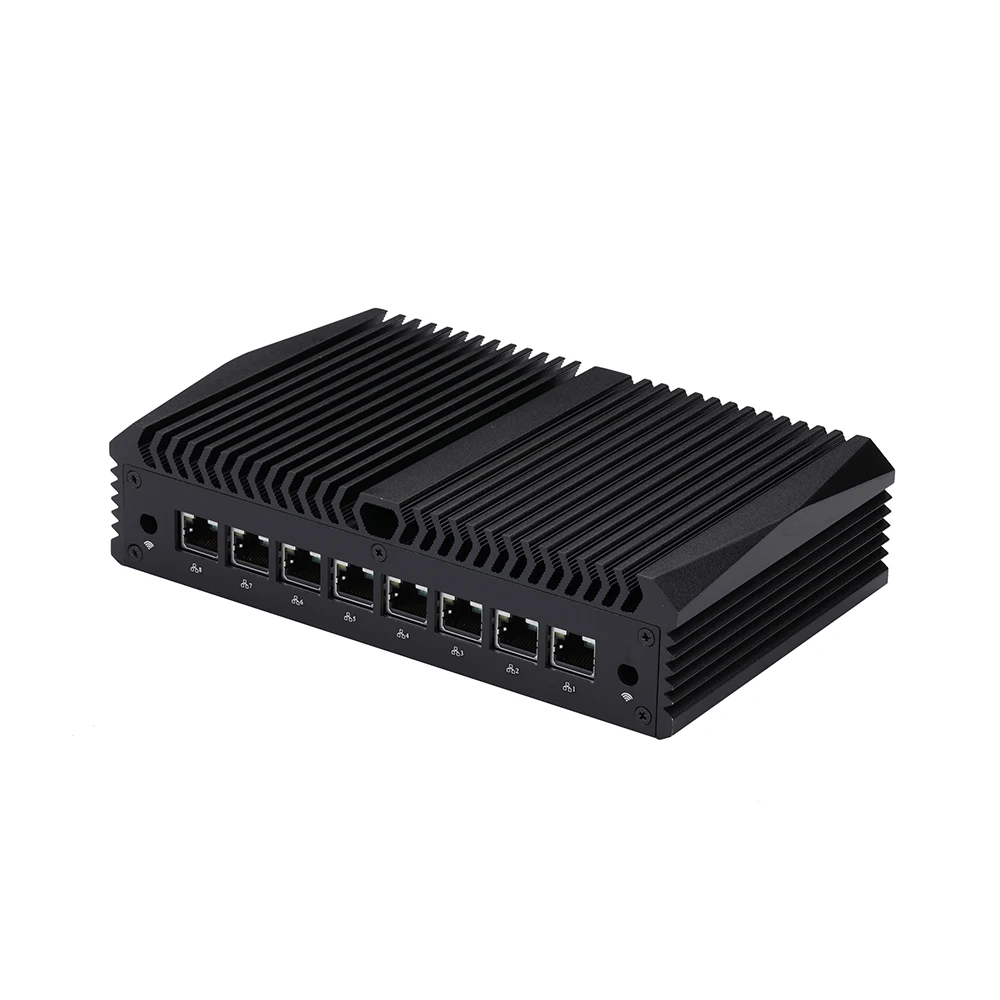 Qotom Mini PC Q1000GE-S13 Pentium Core i3 i5 i7 with 8 I226V 2.5G LAN AES-NI Fanless Computer