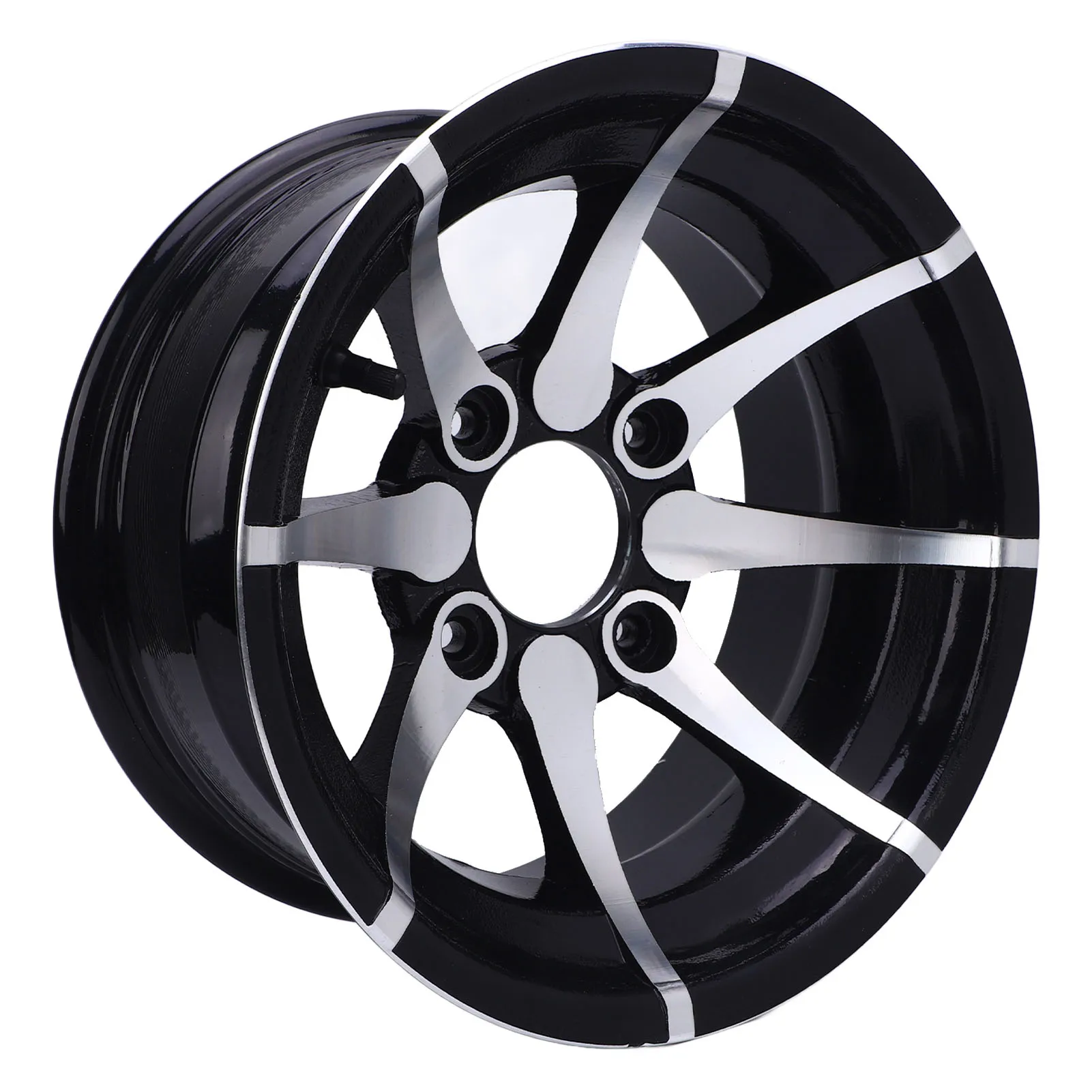 ATV Wheel Rim 12 Inch 25X8-12 Aluminum Alloy for Go Karts Golf Carts Quad Bikes OEM Replacement Premium Material Elegant Appeara