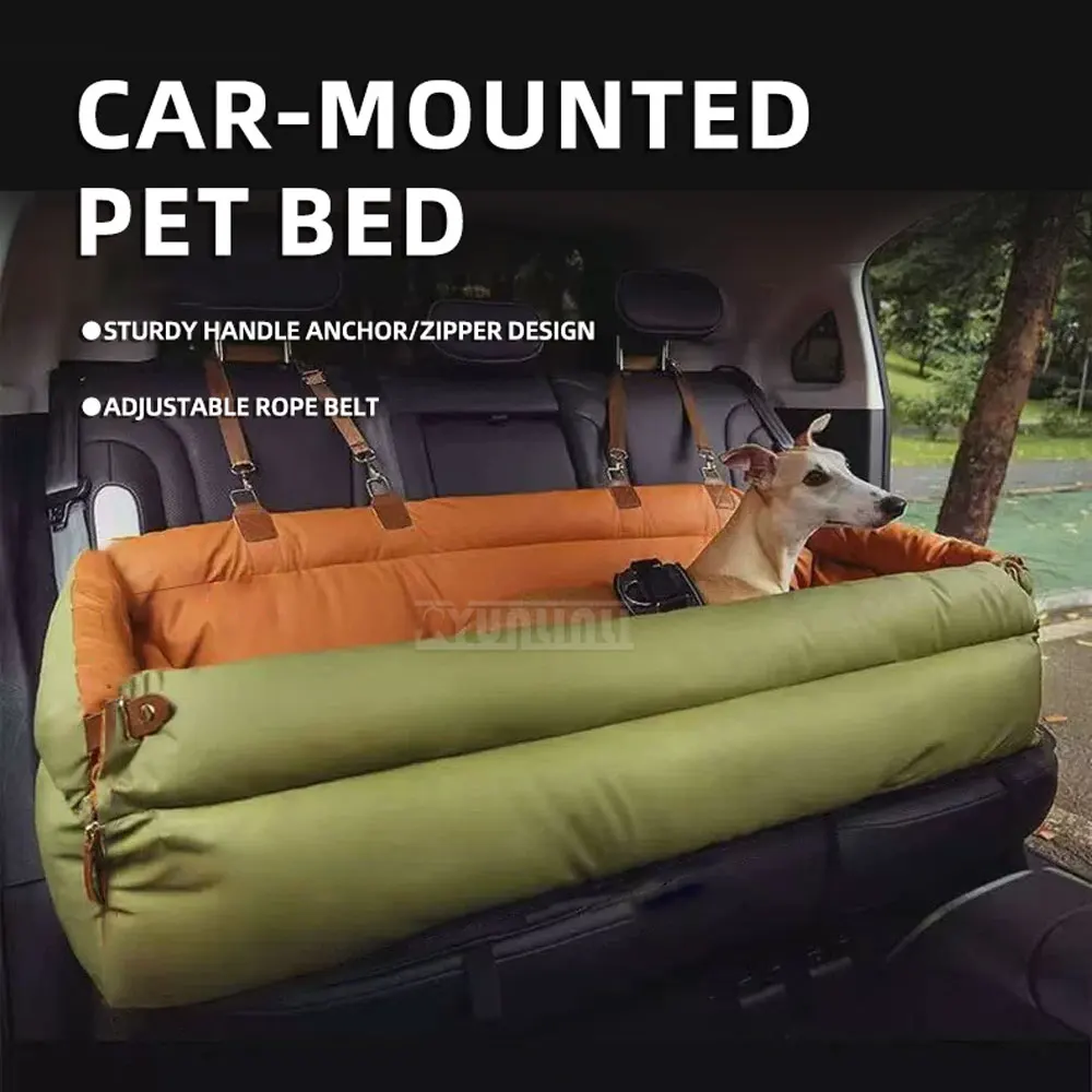 Thickened PU Leather Pet Carrier, Resistant to Dirt and Wear, Suitable for All Seasons, Can Be Used Both in Home and in Car
