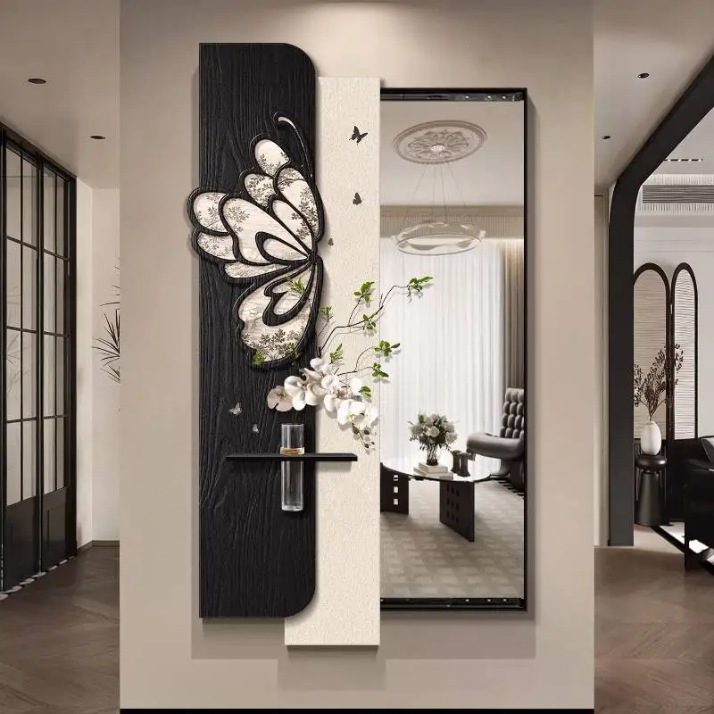 Antique Retro Mirror Decor Universal Decoration Custom Bedroom Art Mirror Decor Wall Makeup Infinity Espejos Vintage Home Decor