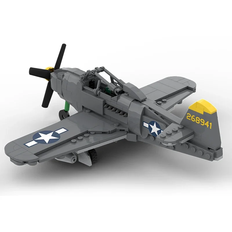 Technical Moc Bricks Military Model P-63 King Cobra Bomber Modular Building Blocks Gifts Toys For Children DIY Sets Assembling