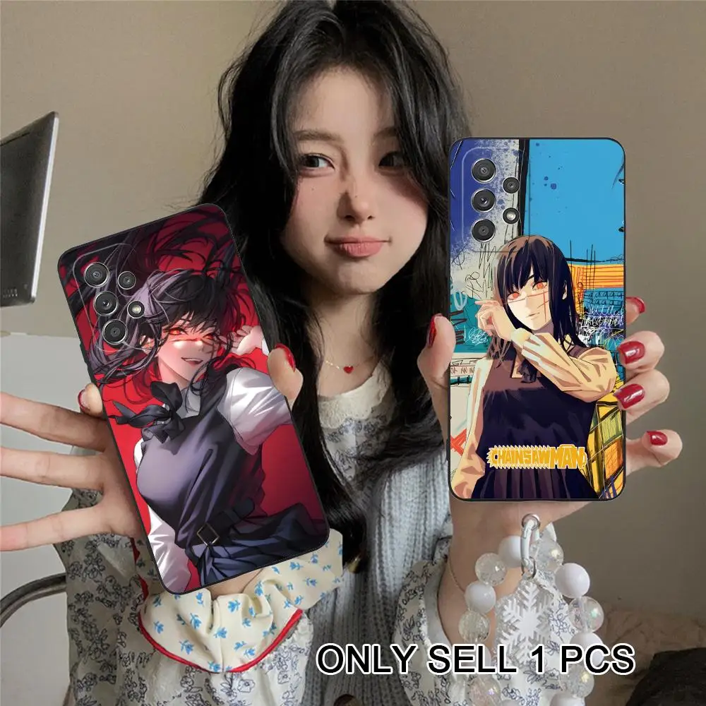 C-Chainsaw Mitaka Phone Case for Samsung Galaxy A26 25 24 23 22 21 17 16 15 14 13 12 11 5G Soft TPU Shockproof Cover