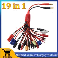 Multifunctional Lipo Battery 19IN1 19 in 1 Multi Charger Plug Convert Cable Transfer Line RC Accessories For IMAX B6 Charger