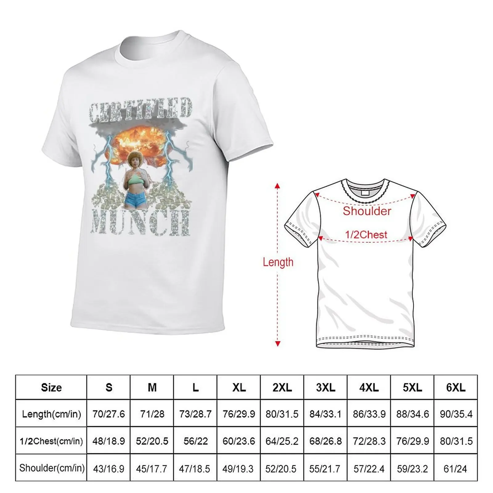 Certified Munch T-Shirt man t shirt summer cotton t shirt man T-Shirt