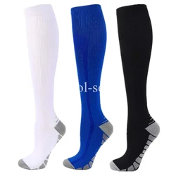 Calcetines de compresión de 20 a 30mm Hg, medias deportivas naturales para correr, senderismo, montar, médicos, varices, Diabetes, antifatiga, enfermera