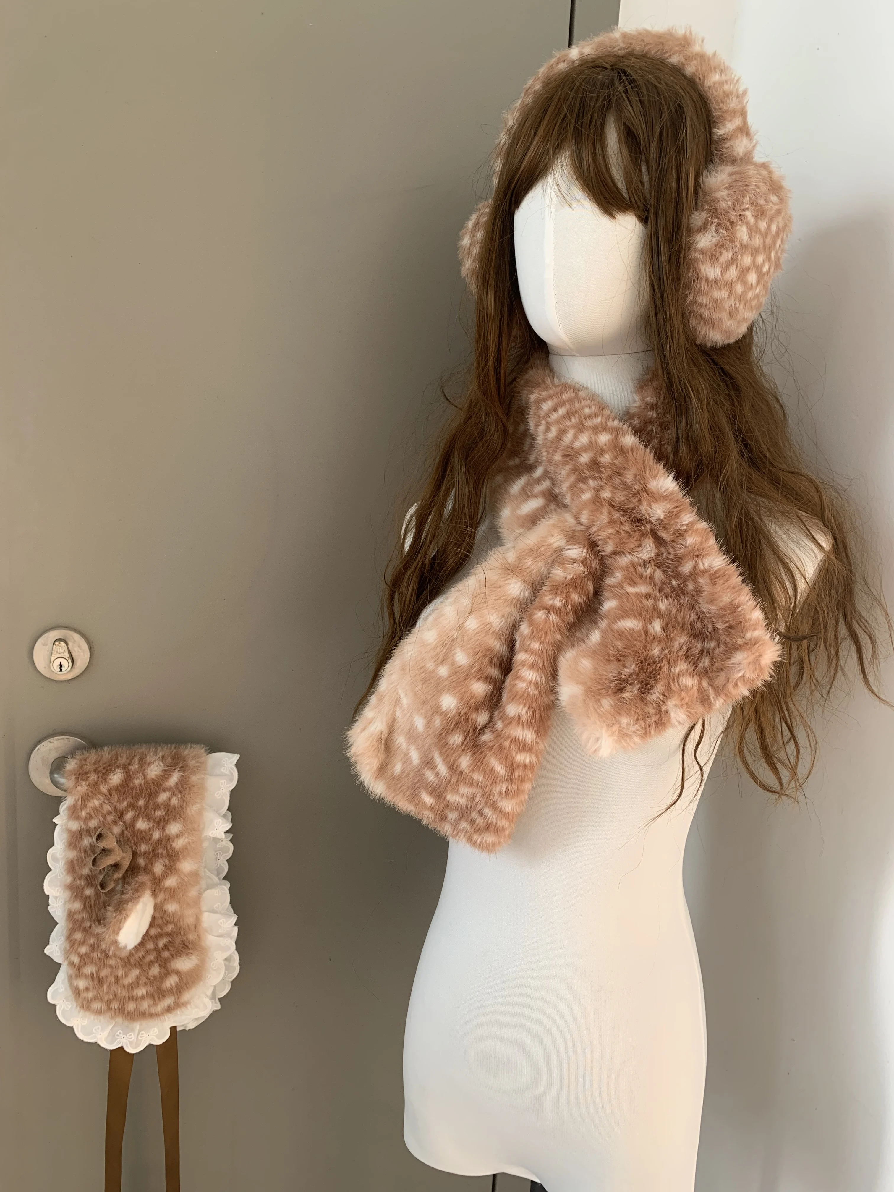 Świąteczne płaszcze z reniferami, pluszowe, grube, ocieplane, sznurowane, krótkie kurtki damskie, zimowe, słodkie, urocze, uniwersalne peleryny.