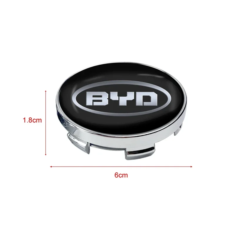 Car Wheel Center Hub Caps wheel stickers Tire Rim Covers Tapacubos Enjoliveur Parts Accessories 4PCS 60mm or 56mm For BYD Univ