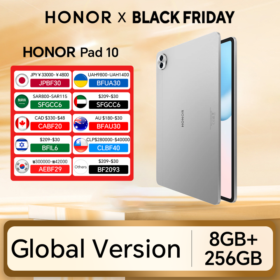  HONOR Pad 10 Tablet 8GB+256GB,12.1-inch 120Hz 2.5K(25601600) Display,Snapdragon 7 Gen 3 10100mAh Battery,MagicOS 9.0 