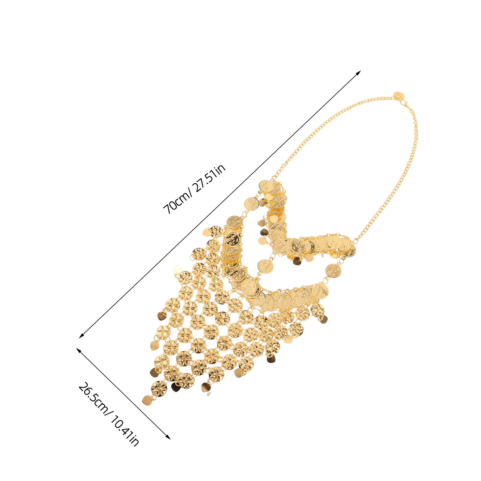 Velo facial para danza del vientre con monedas metálicas brillantes, accesorio de disfraz tribal árabe para Halloween, actuaciones y danza escénica