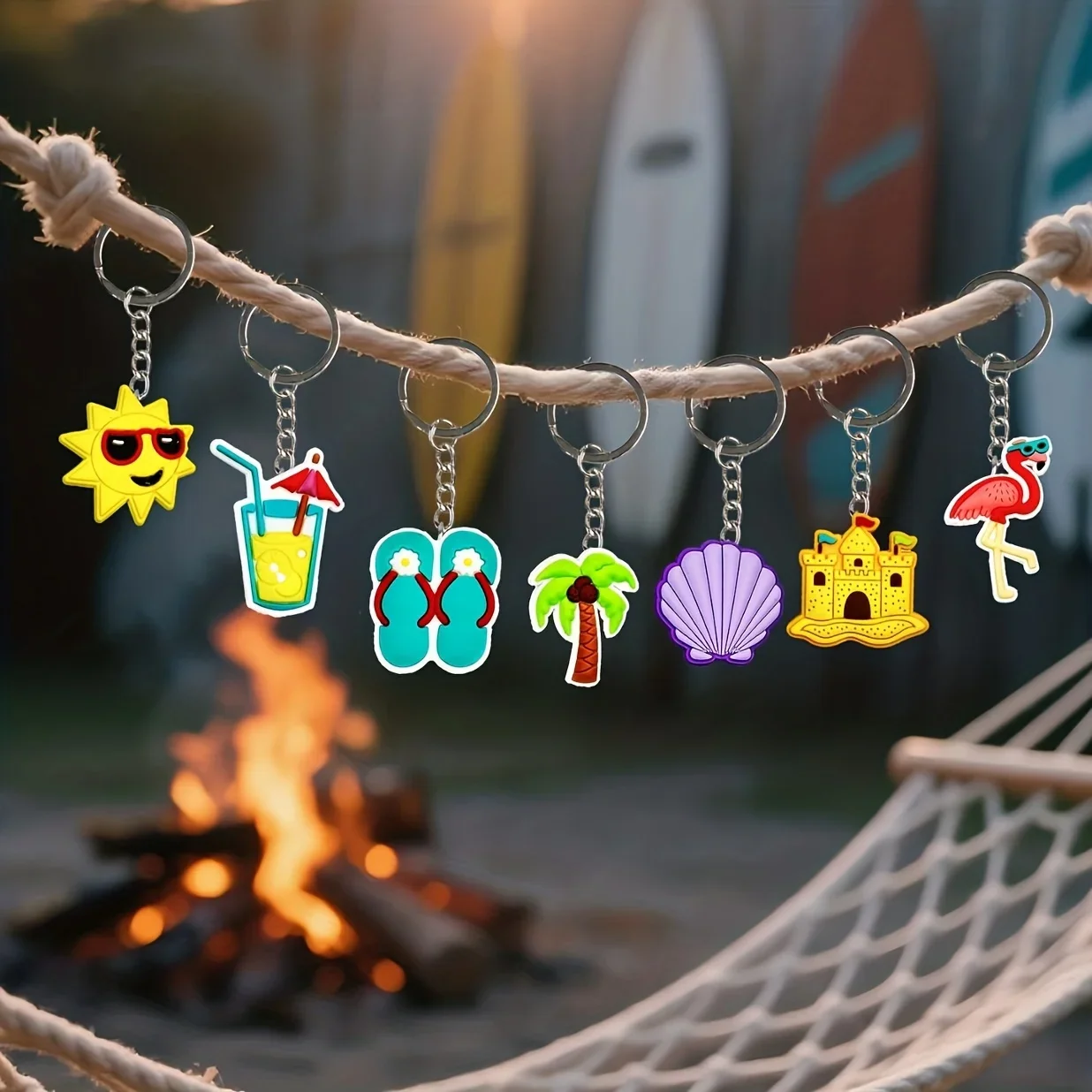 20 Pcs Keychain Set For Parties Favors, Ideal For DIY Bag Decoration, Soft Rubber Keychain Prizes For Carnivals, Birthday Gifts