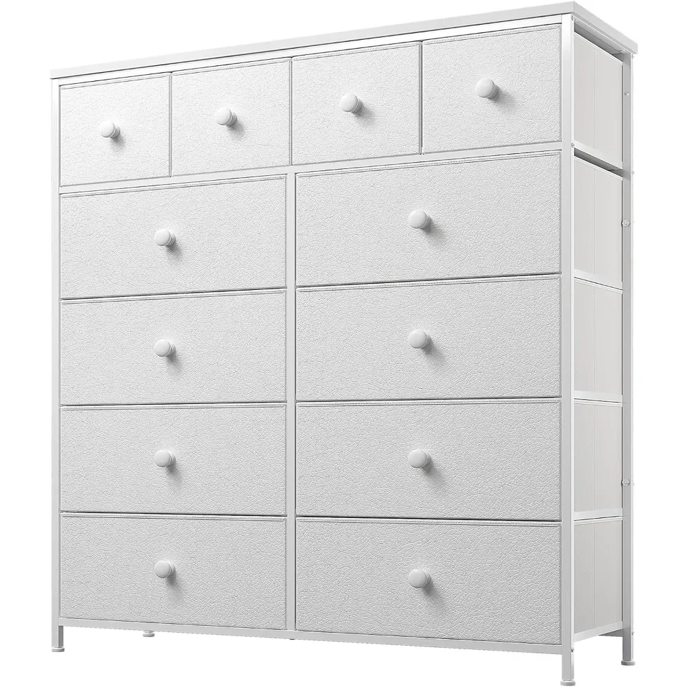 Dresser,White Dresser for Bedroom with 12 Drawers,Tall Dressers for Bedroom,White Dressers & Chest of Drawers for Bedroom