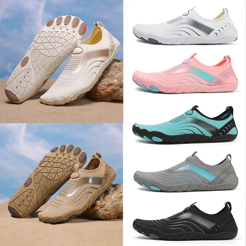 Men Women Water Shoes Quick Dry Aqua Sneakers Non Slip Beach Swim Surf Sandals Lightweight Breathable Outdoor Hiking River Shoes
