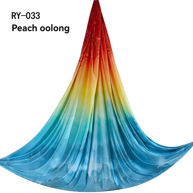 Красочный воздушный гамак для йоги, студия для йоги, выделенный высотный дышащий слинг для йоги для домашнего фитнеса без сращивания