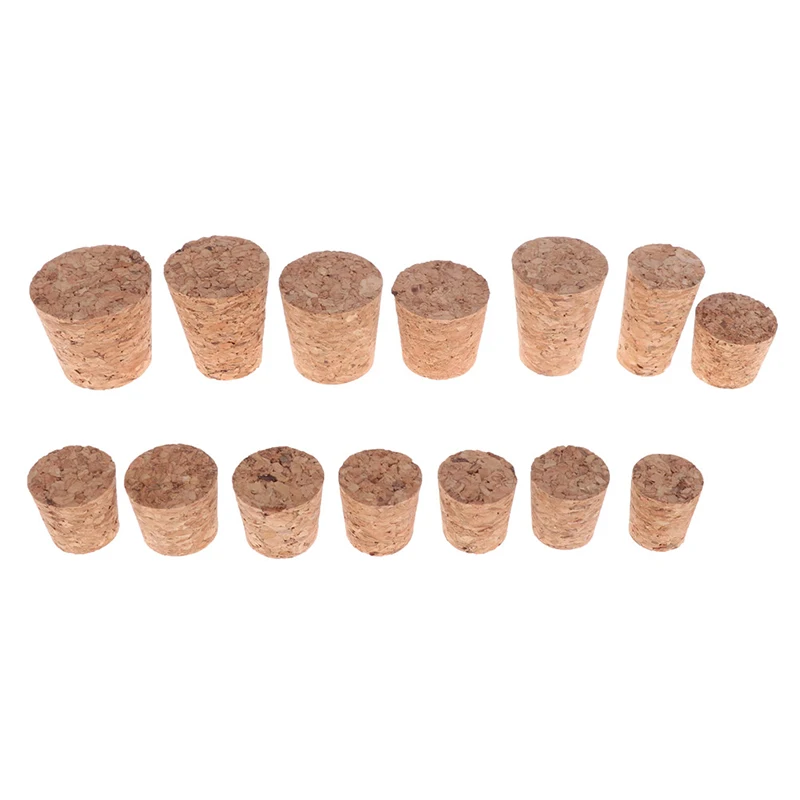 10pcs High Quality Wood Wine Glass Bottle Stopper Kettle Pudding Container Cork Cap Burette Buret Tube Lid