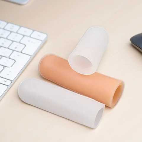5 pçs silicone toe tubo protetor de dedo manga resistente a altas temperaturas hambúrguer pizza comida anti-deslizamento dedo capa