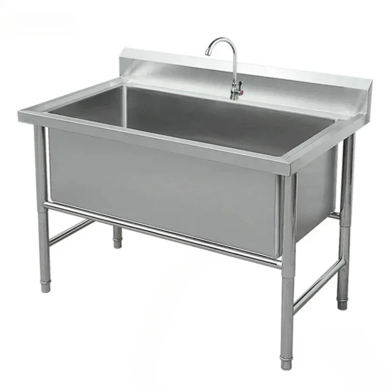 

Advanced, durable, thickened and deepened restaurant floor sink, commercial stainless steel single sink