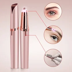 Elektrische Wenkbrauw Trimmer Vrouwen Ontharing Eye Brow Epilator Mini Shaper Scheerapparaat Bikini Pijnloos Scheermes Veilig Facial Hair Remover