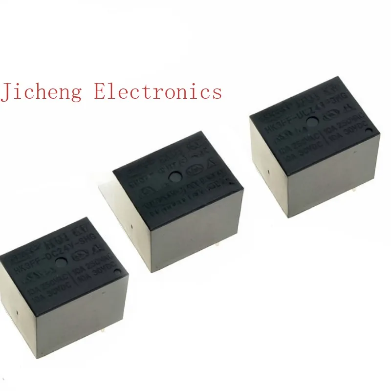 

10PCS HF- JQC-3FF-5 005 9 009 12 012 24 024 VDC -1ZS 1HS Relay