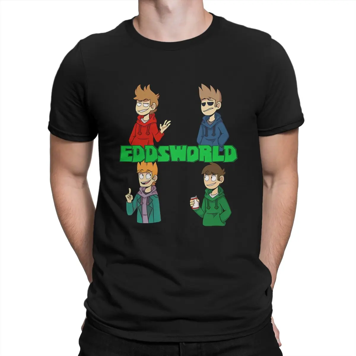 Eddsworld Newest TShirt for Men Glamorous Round Neck Pure Cotton T Shirt Hip Hop Gift Clothes OutdoorWear