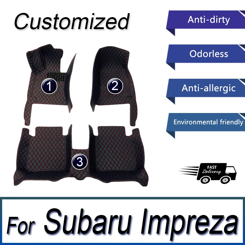 Car Floor Mats For Subaru Impreza Anesis B3 Inpuressa GE GV GH GR 2008~2011 Anti-dirty Car Matts Floor Tray Muds Car Accessories