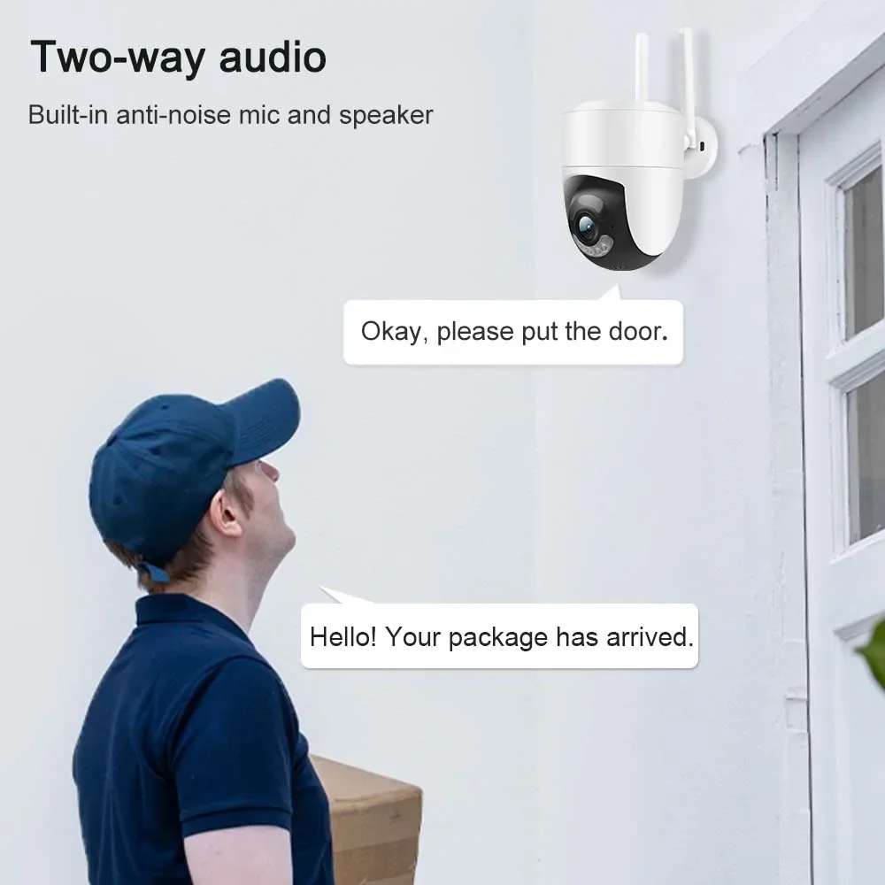 4K 8MP Tuya WiFi Camera Outdoor 2.4G/5G Wifi Surveillance Camera Security Protection CCTV Smartlife 6MP Video Cam Tuya