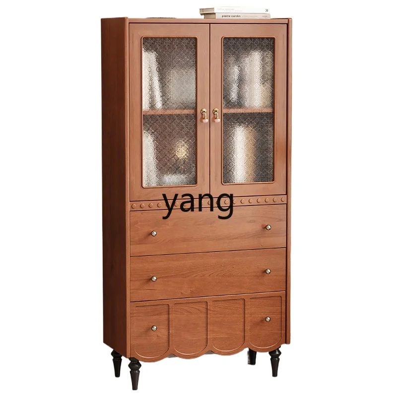 

xyy all solid wood bookcase home study multi-functional locker sub-living room storage display cabinet