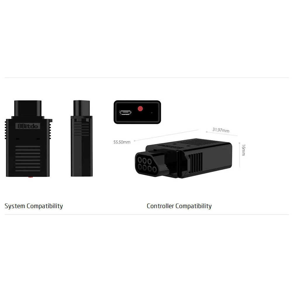 8Bitdo Retro Receiver for the Original Sega Genesis and Mega Drive Bluetooth