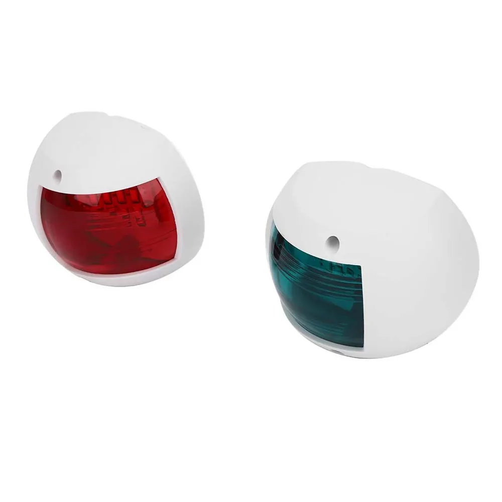 1Pair Spherical Red Green LED Signal Lamp 3W Boat Navigation Light Navigation Light Ship