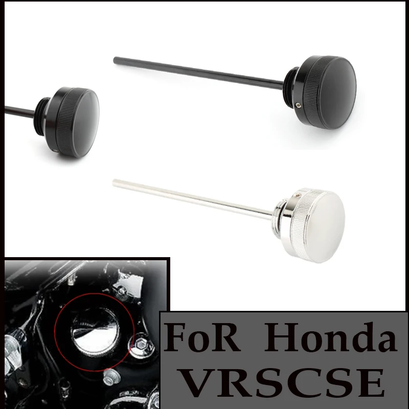 Motorcycle Engine Oil Dipstick For Harley V‑Rod VRSCA VRSCD VRSCR VRSCAW VRSCDX 2002‑2011 Black/Chrome, Not Fit VRSCF