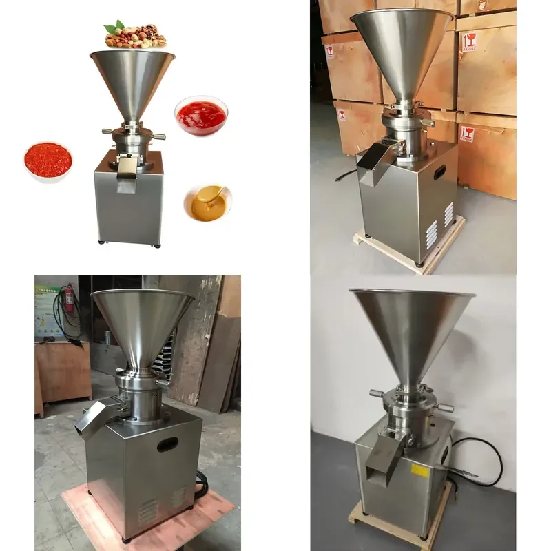 CE Certified HJ-MJC-80 Colloid Grinder 200kg/h for Magic Peanut Almond Milk Shea Butter Sesame Grinding Nut Fruit Processing