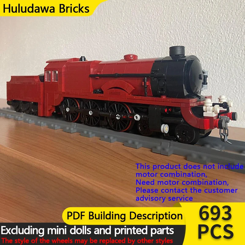 

City Car Model MOC Building Bricks Railway Patriot Class Locomotive Modular Technology Children Holiday Gifts Assemble Toys Suit