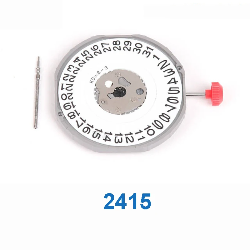 جديد مستورد ياباني 2415 حركة كوارتز 2035 سلسلة رجالية تقويم كبير ساعة يد تعمل بالحركة حركة استبدال أجزاء التاريخ في 3