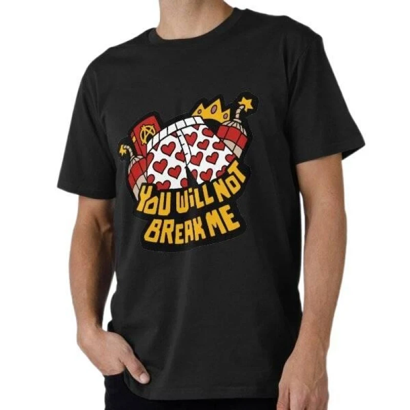 

you will not break me Sic-Fi Dungeon Crawler Carl Anime Gift T-Shirt short sleeve Cartoon Graphic Tee Y2K clothes All size tops