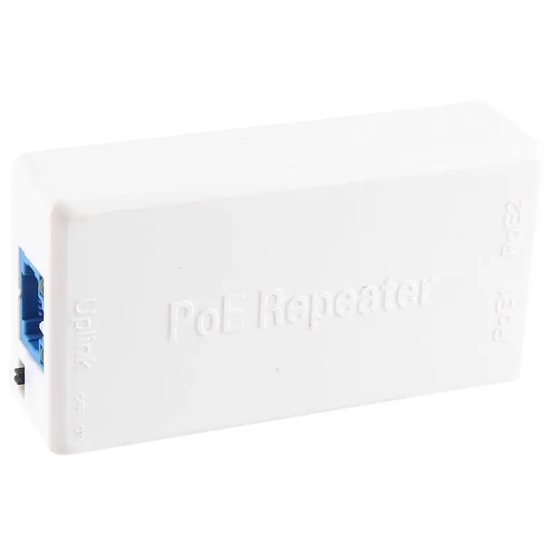 2 Port POE Repeater 10/100Mbps 1 To 2 Poe Extender With IEEE802.3Af/At 48V For Poe Switch NVR IP Camera AP Parts Accessories Cus