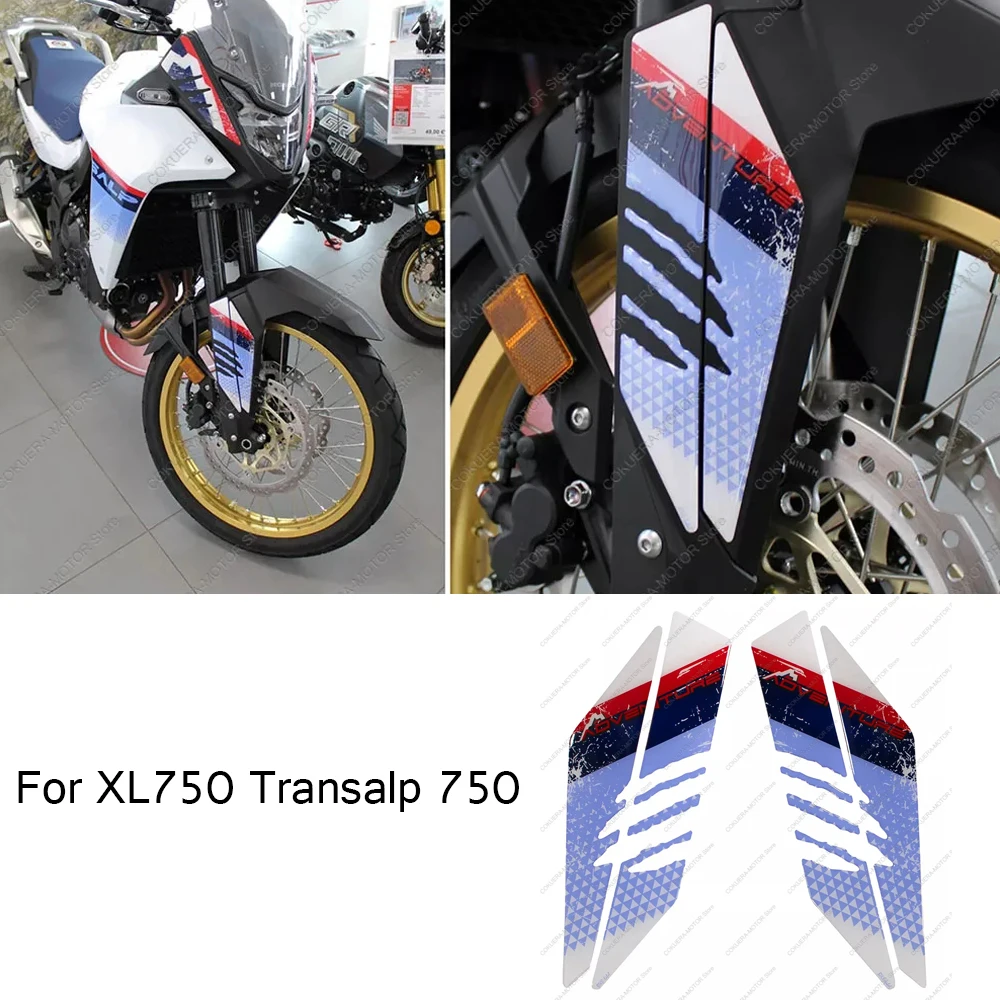 

Motorcycle 3D Epoxy Resin Protective Sticker Bearings Design Fender Protection Sticker For XL750 Transalp 750