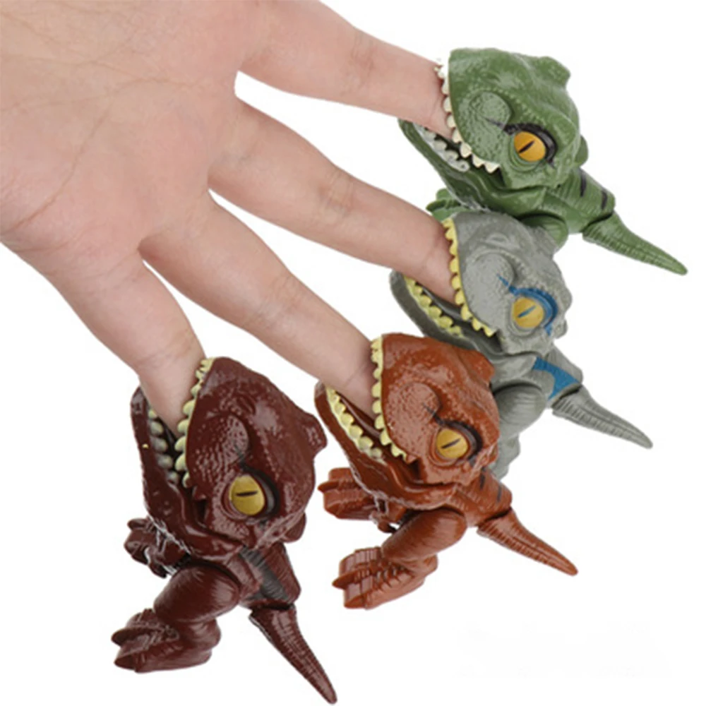 Dinosaur Model Toy Bite Finger Finger Biting Dinosaur Joint Movable Egg Simulation Educational Toys