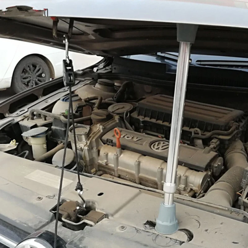 Aluminium Legierung Haube Prop Werkzeuge Nylon Seil Kit Paintless Dent Reparatur Werkzeuge Motor Abdeckung Reparatur Werkzeuge Auto Reparatur Werkzeuge