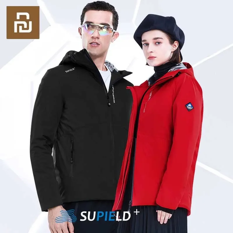 

Youpin Supield Aerogel Men's Heated Jacket with Hooded Thicken USB Electric Heating Jackets for Winter Warm Coats Men Clothing