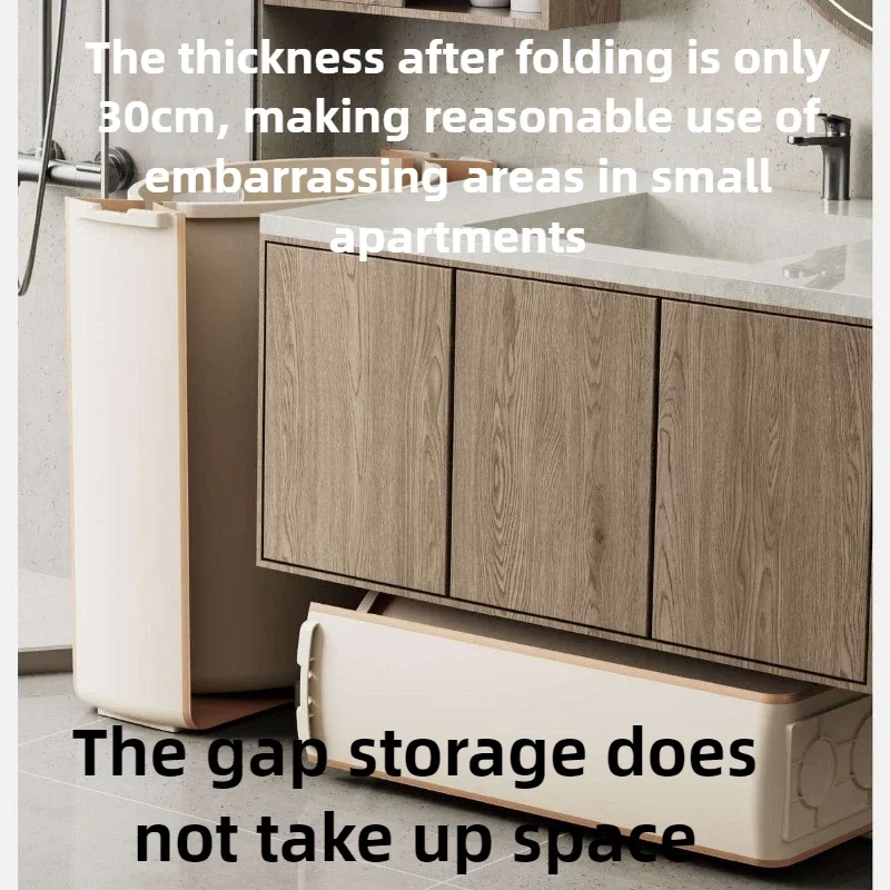 

2026 Installation-free Folding Bathtub Household Adult Bathtub Large Bathtub Children's Bath Bucket Portable Tub Pressure R