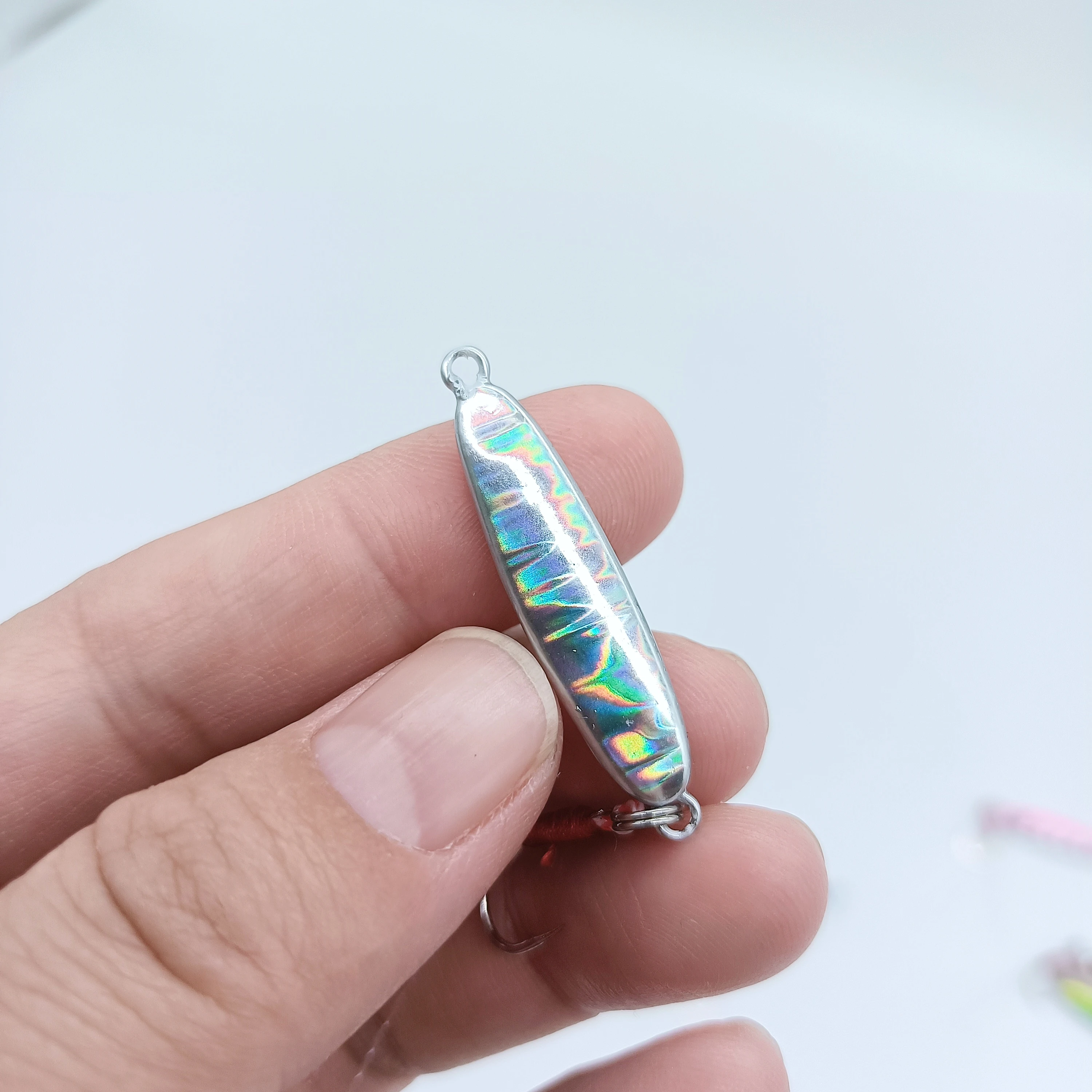 HOOFISH 1PCS Microjigging Angeln Locken 5,5g/32mm Mini Jig Köder Isca Künstliche Jig mit Einzel Haken angeln Zubehör – Detail 11