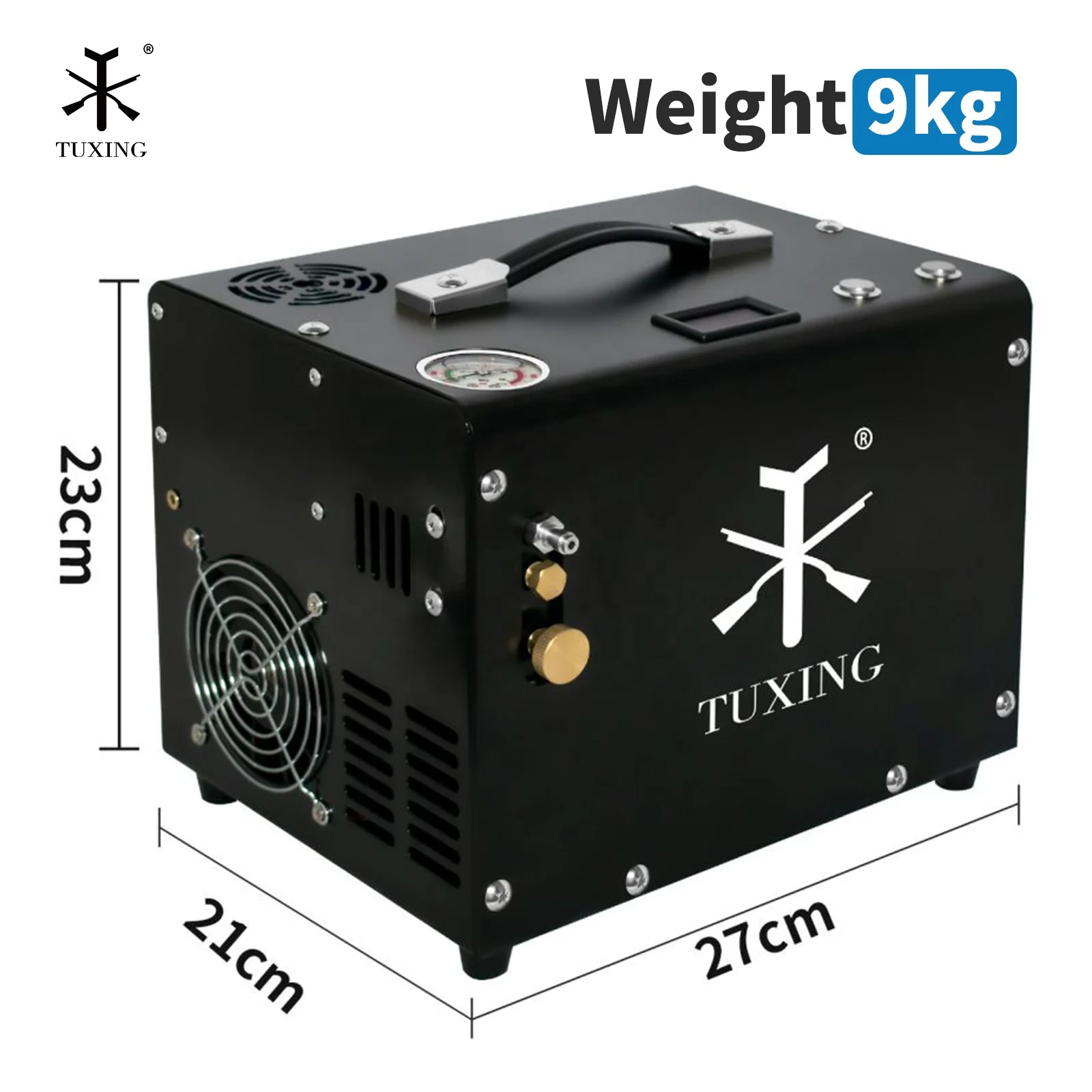 Manufacturer 12V Adjustable Pressure Oilless Built-in Transformer Air Compressor For Tank