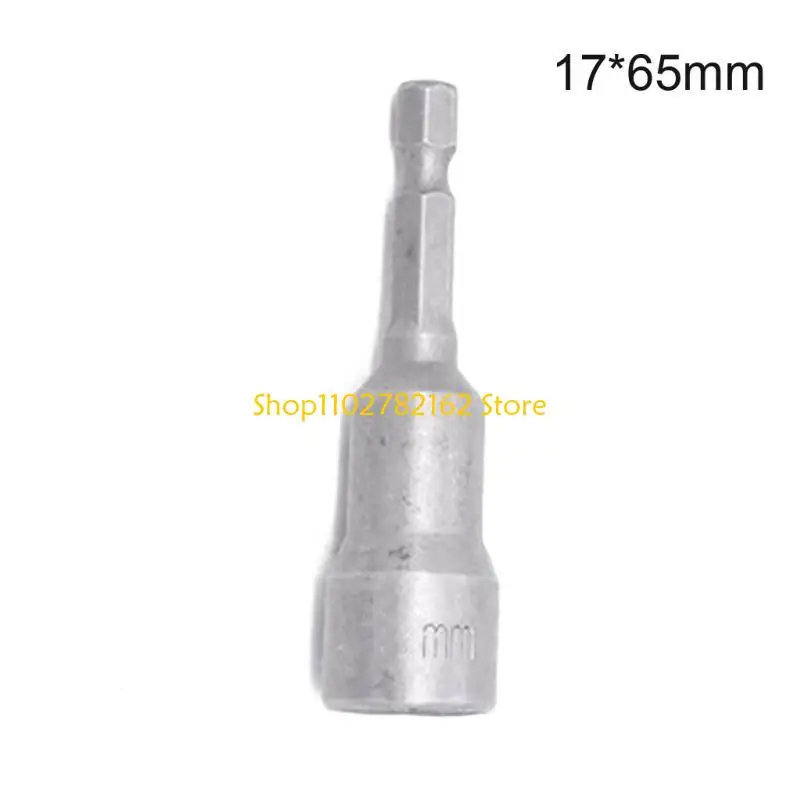 

547B for Head Screw Nut Bolt Socket Driver Setter 65mm Long Nut Driver Setter 6-19mm Socket Adapter Drill Bi